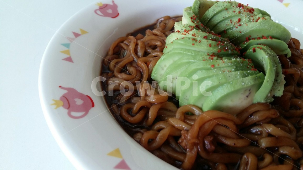 짜파게티,짜장라면,아보카도,일요일,라면,음식,식재료,요리,food,cook,meal,dishes,food reserves