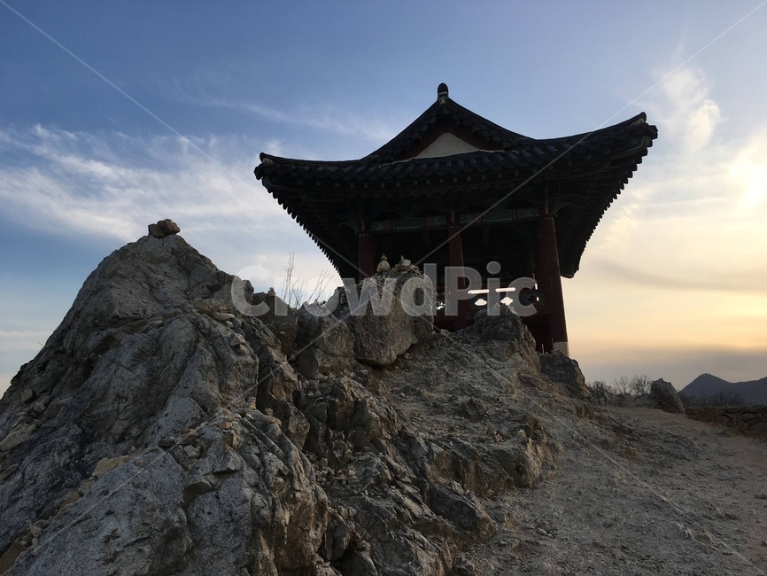 공산성,정자,노을,노을지는,아름다운,한옥,한국전통