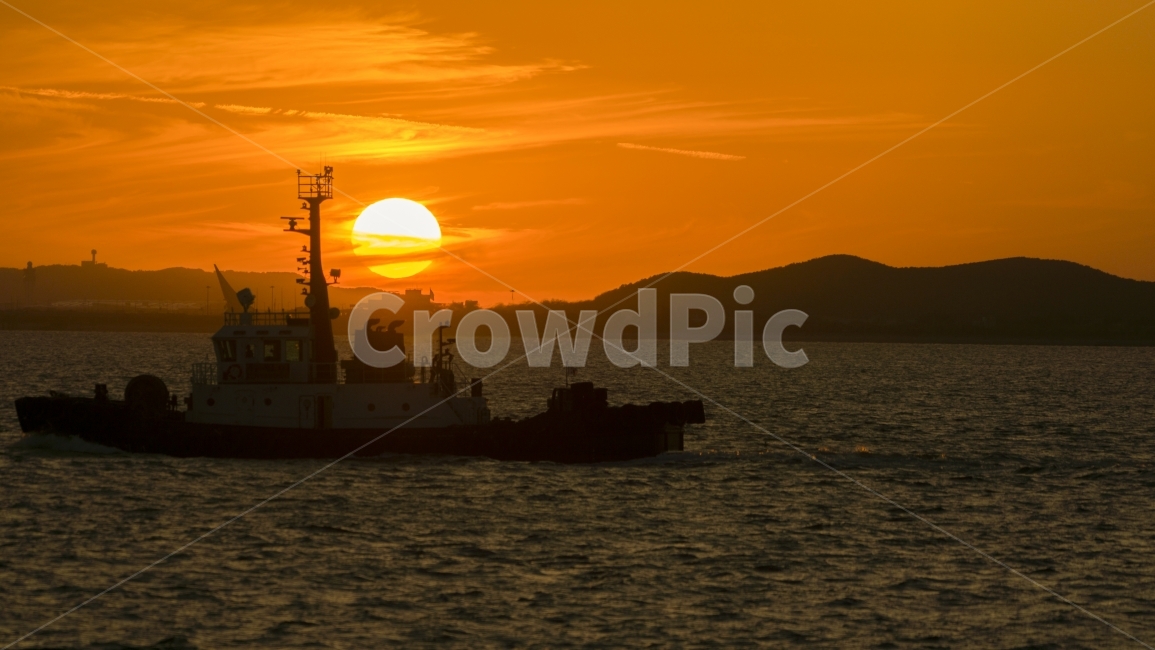 인천,일몰,풍경사진,배,월미도,교통,교통수단,traffic,transportation,boat,보트,vehicle,차량