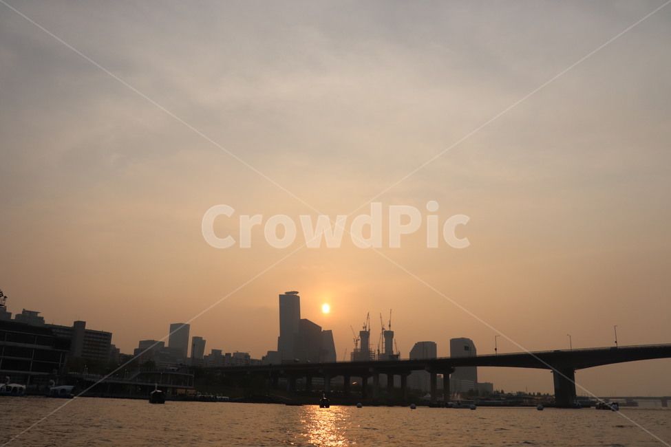 서울,한강,야경,노을,풍경,hanriver,river,sunset,주황빛