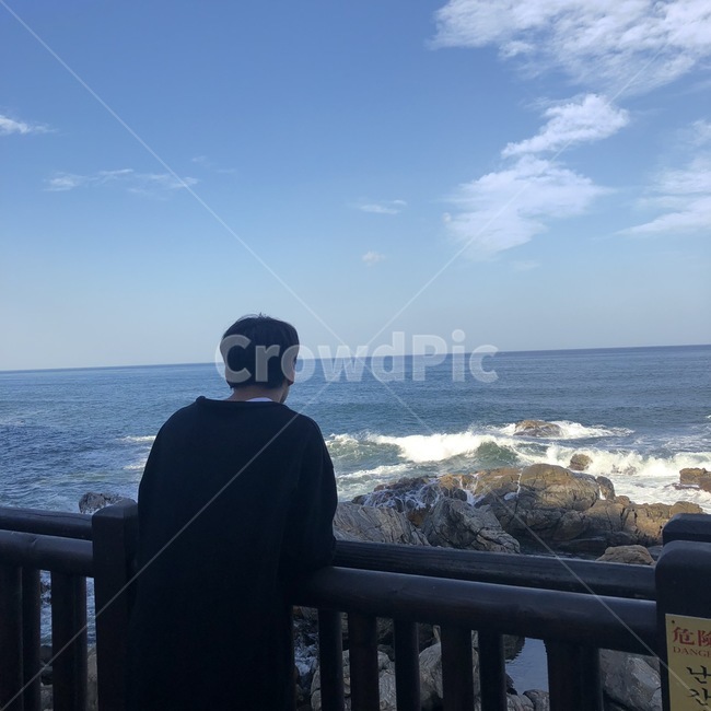 남자뒷모습,바다,뒷모습,산책,감성