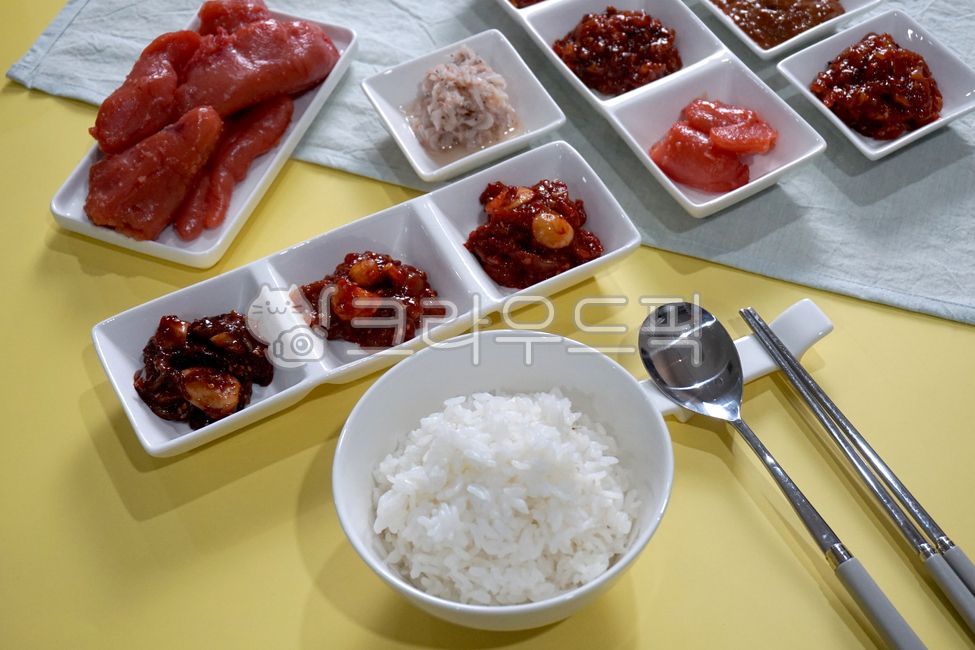 젓갈, 낙지젓, 명란젓, 새우젓, 오징어젓갈, 사진,이미지,일러스트,캘리그라피 - 인동초작가