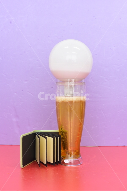 맥주잔,모형,전구,제품,깔끔한