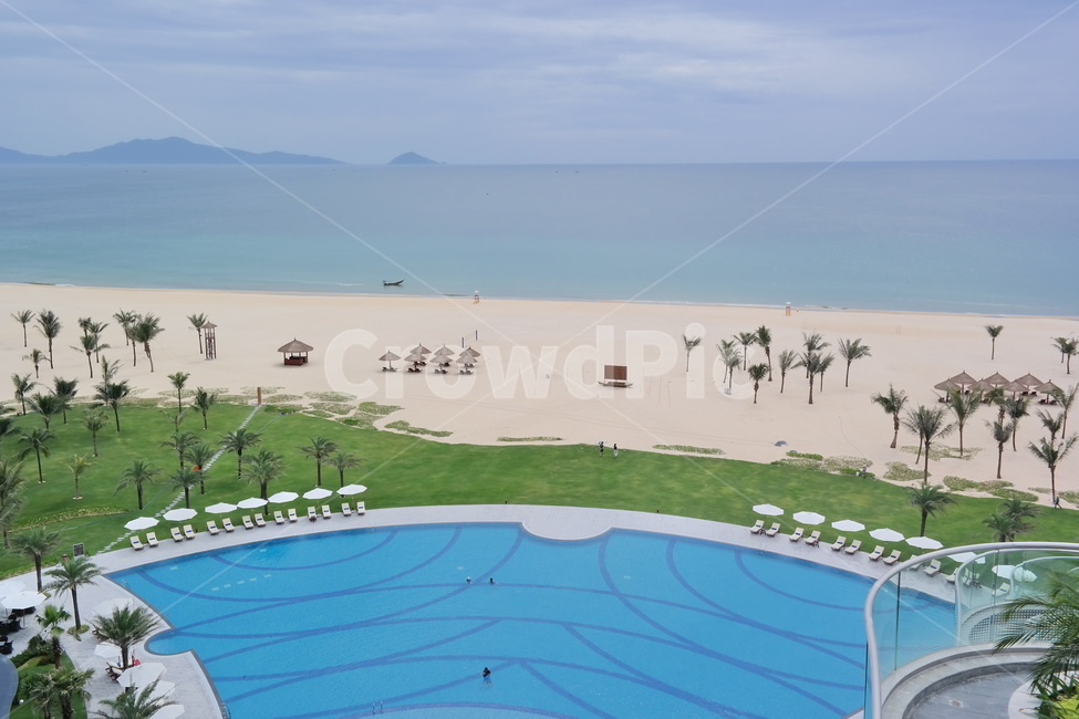resort,건물,해변,비치,수영장