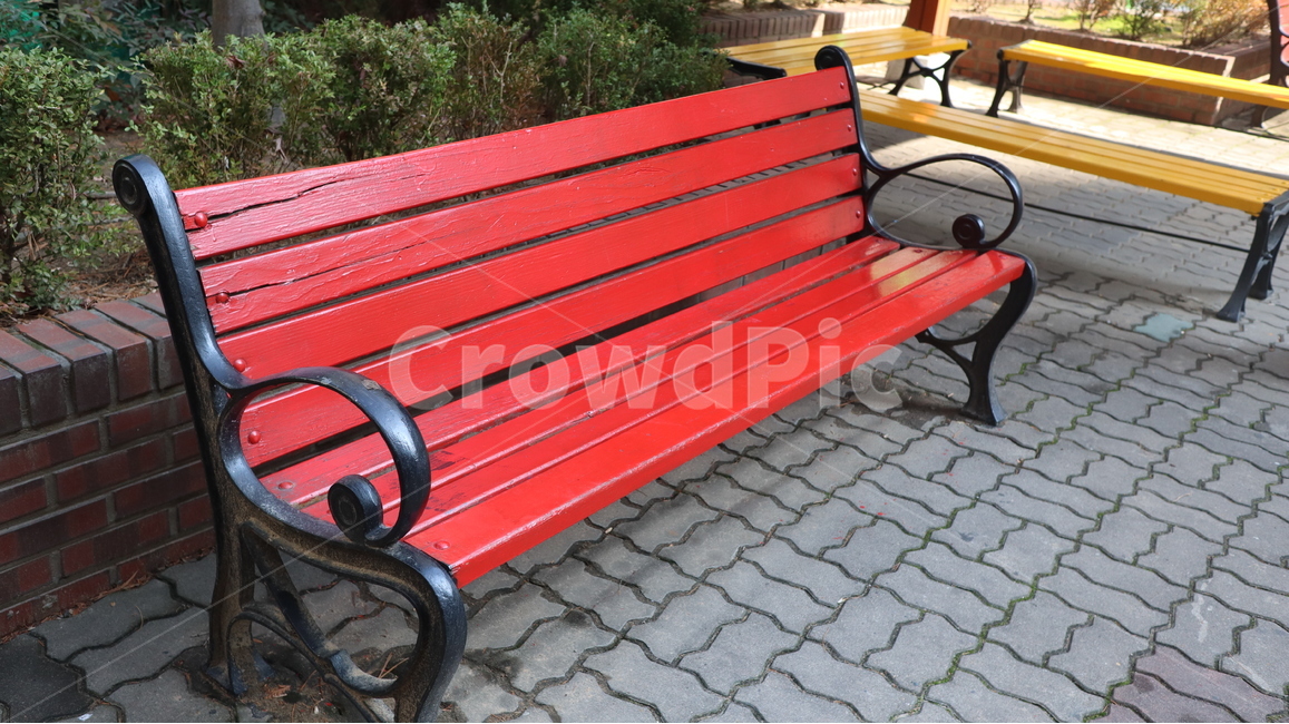 의자,벤치,bench,furniture,가구,parkbench,공원벤치,빨강