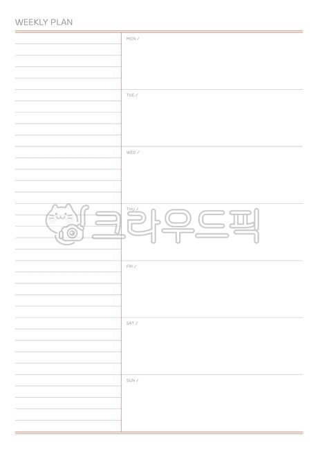 weekends, notepad, weekday, memo, simple - Authentic Korean Stock ...