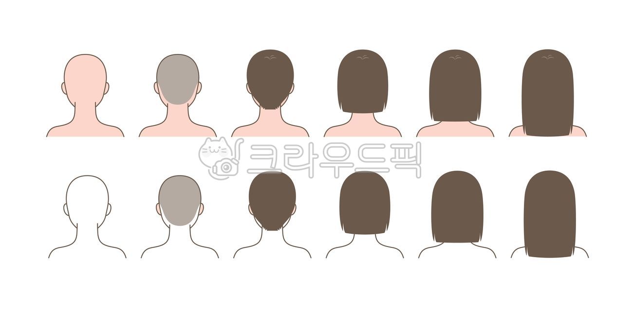 머리, 머리카락, 모발, 길이, 기르는, 사진,이미지,일러스트,캘리그라피 - 따뜻한햇살작가 크라우드픽 - 저작권 걱정 없는 상업용 이미지