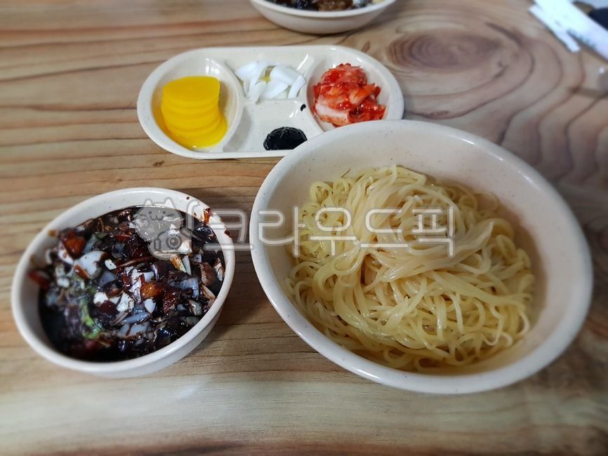 food, noodle, 음식, 중식, 자장면, 사진,이미지,일러스트,캘리그라피 - taberudake작가