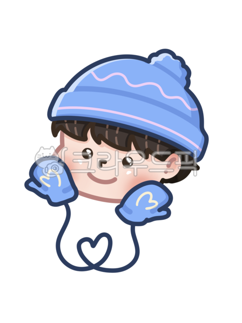 어린이,남자어린이,어린이집,유치원,겨울,장갑,털모자,하트,일러스트,남자캐릭터,아이,귀여운,illustration,character,child,kid,male,의류,모자,gloves,mittens,hat