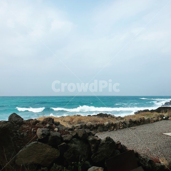 promontory,곶,자연,바다,파도
