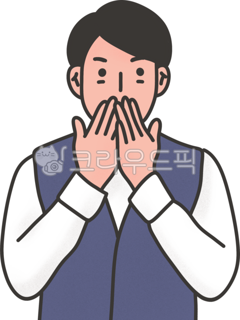 놀람, 깜짝, 놀라는, 표정, 감정, 사진,이미지,일러스트,캘리그라피 - 쉬퐁크작가