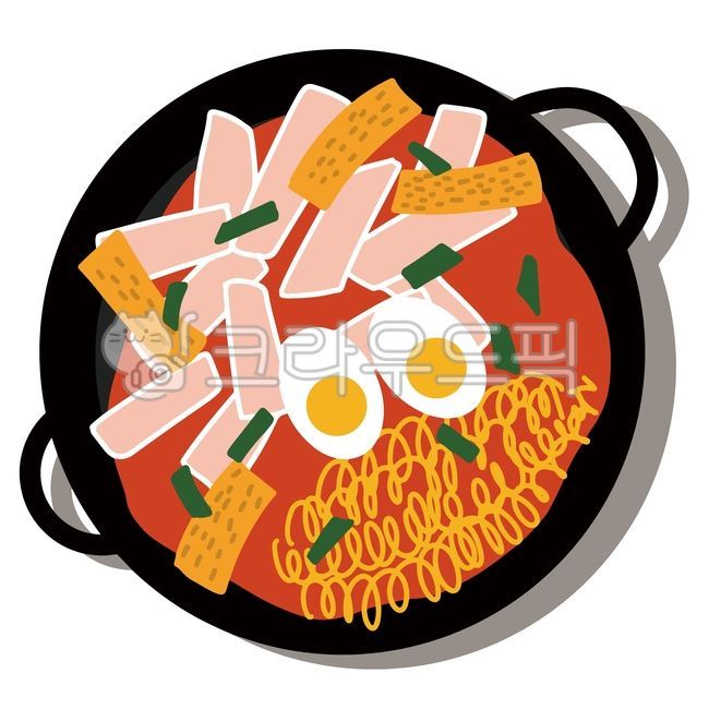 떡볶이,분식,라뽂이,오뎅,분식일러스트