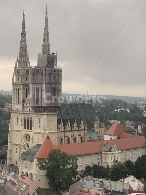 building,croatia,Zagreb,steeple,jagreb,spire,cathedral,Croatia,architecture,tower