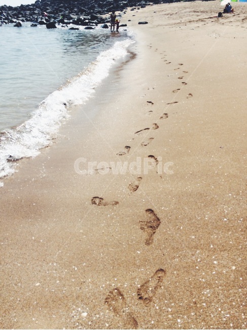 바다,발자국,모래,여름,제주도,해변,바다,beach,sea