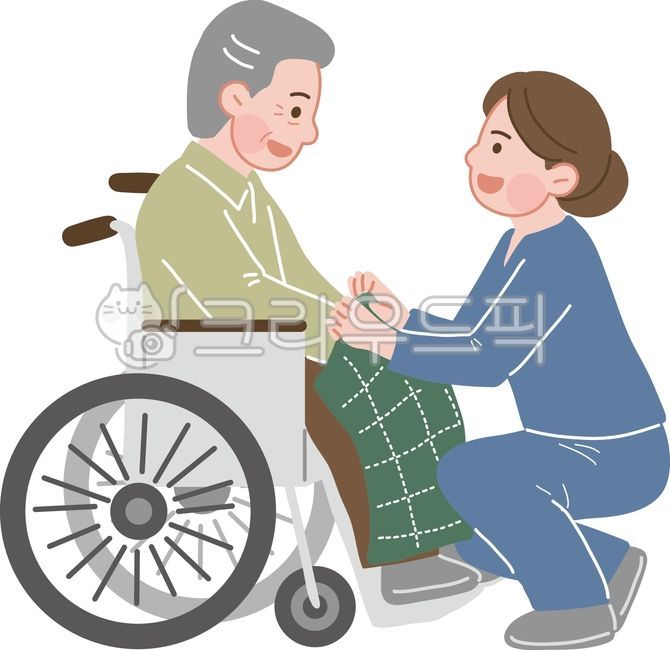 Wheelchair,social worker,nursing care worker,elderly,elderly welfare,welfare center,senior,disabled,grandfather,nurse,silver town,nursing home