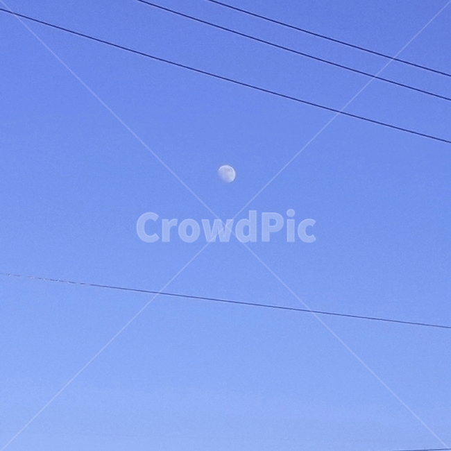달,하늘,감성,전봇줄,맑은날,가을,moon,sky,맑음,청량한,쓸쓸한,외로움,기다림