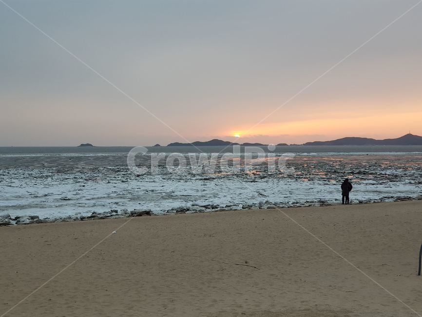 일몰,서해바다,뻘,해수욕장,강화도,석모도,인천,민머루해수욕장,자연,풍경,nature,landscape,해변,바다,beach,sea,outdoors,옥외