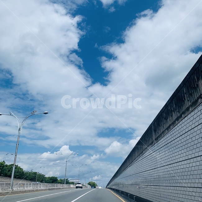 도로,road,하늘,풍경,뭉게뭉게,교통,교통수단,traffic,transportation