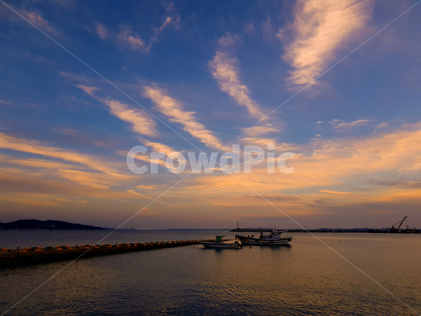 노을,남당리,바다,일몰,배,풍경,산업,industry,industrial,어업,fishery,fishing industry