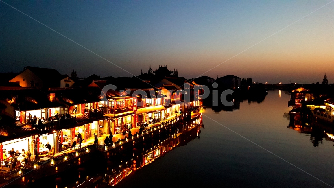 상해,상하이,주가각,shanghai,zhujiajiao,water,물,야경