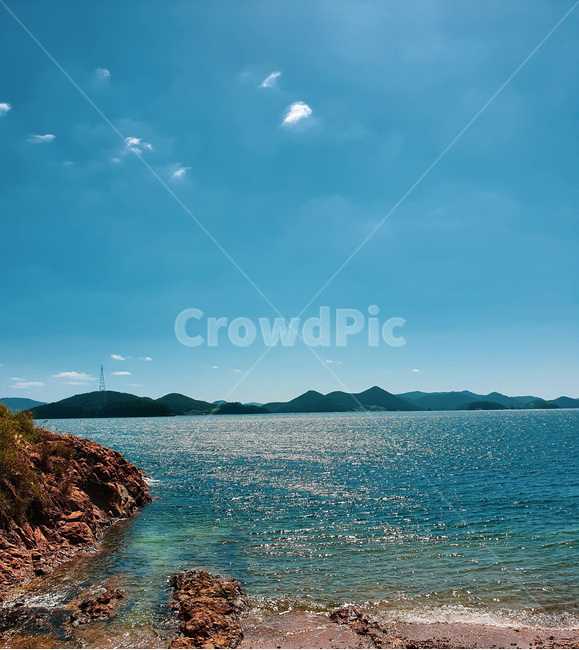 promontory,곶,바다,sea,ocean,beach,sky,하늘,blue,summer,여름