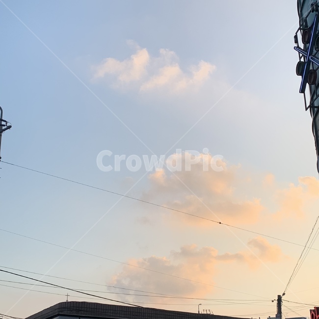 sky,하늘,구름,핑크색,pink,clouds