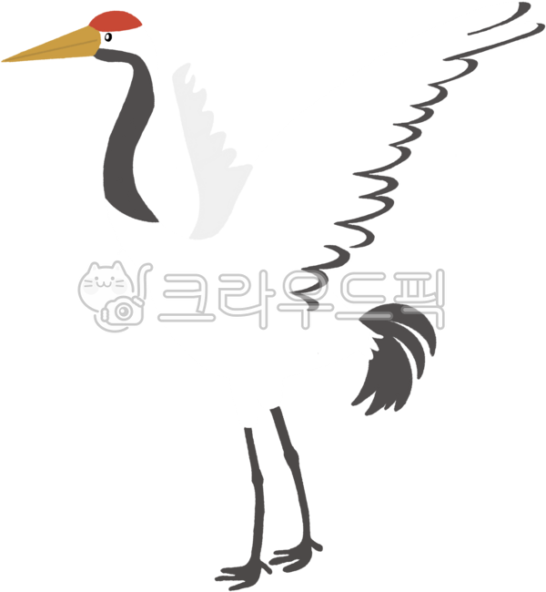 두루미,두루미일러스트,새,신년,새해일러스트
