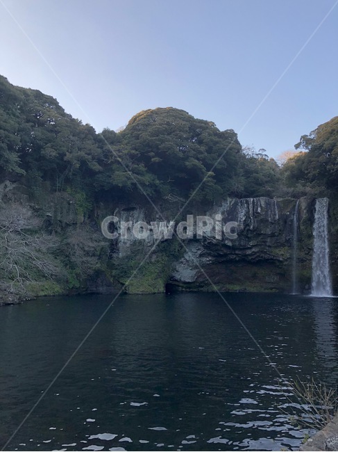 폭포,제주,제주도,자연,파도,바다,배경,배경화면
