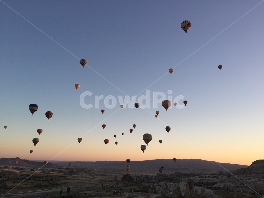 열기구,hotairballoon,하늘,노을,터키