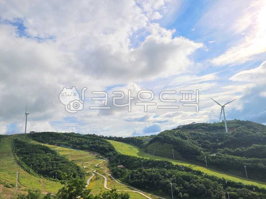 자연,양산,배내골,풍력발전소,산