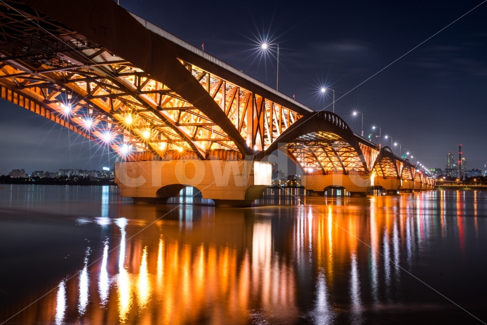 night view,sungsanbridge,reflection,hanriver,longexposure,Seongsan Bridge,nightscape,long exposure,nightview,Han River