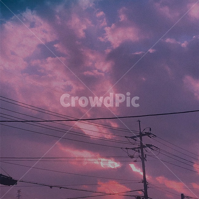 하늘,구름,노을,sky,cloud