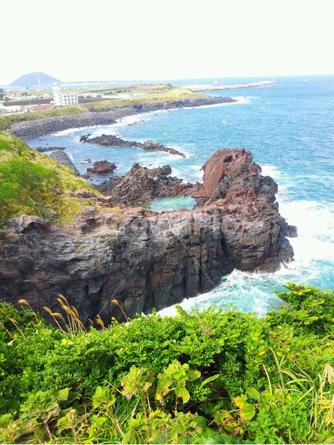 노을,제주도바닷가,파도,절벽,푸른,푸른바다