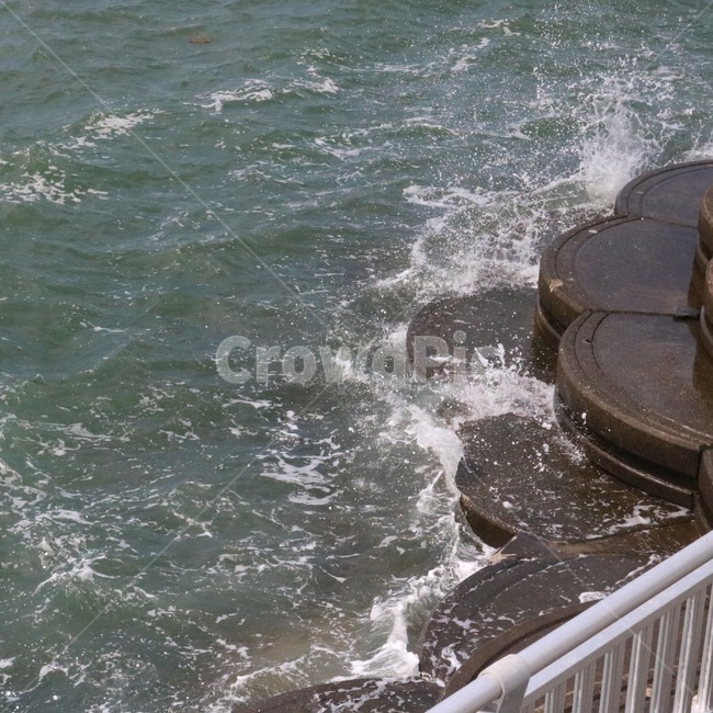 바다,자연,물,파도,흰색,sea,umi,nature,water,mizu,wave,nami,white,shiro,자연,풍경,nature,landscape,railing,난간