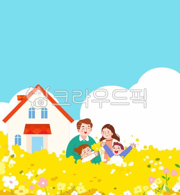 Parents' Day,Children's Day,Spring,Forsythia,Family Month,Landscape,Home,Background,Harmonious,Picnic,Sky,Clouds,Family,Parents,Children
