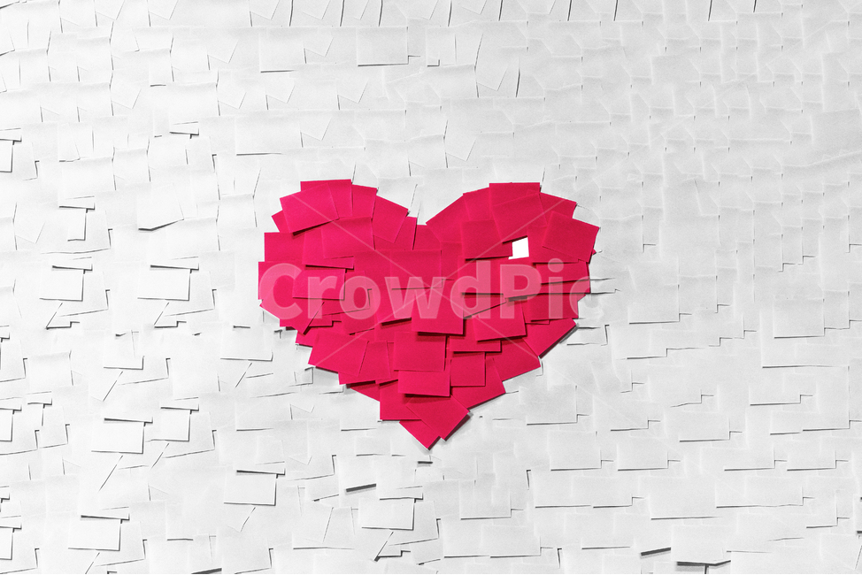 하트,하트심볼,백그라운드,하트모양,포스트지,종이,하얀배경,종이느낌,메모지,사랑,love,심볼,아이콘,배경,편지지,메모,칼라,감사,기쁨,애틋함,애틋,핑크하트,핫핑크,애정,벽,wall,감정표현,기분,feeling,emotion,연출,컨셉,콘셉,direction,concept