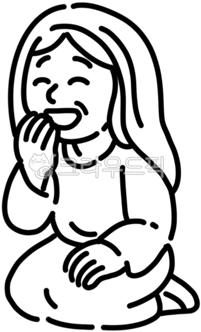 성경인물,기독교일러스트,사라,웃음,크리스찬일러스트,유목민,이스라엘사람,여자,성경인물캐릭터