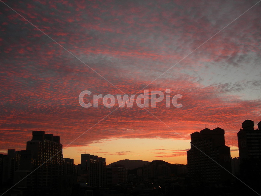 노을,하늘,구름,붉은,저녁,건물,sunset,sky,cloud,red,evening,building