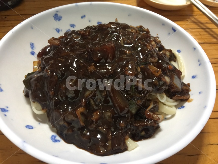 짜장면,중국집,검정,한식,중화요리,블랙데이,까만,야채,food,식품
