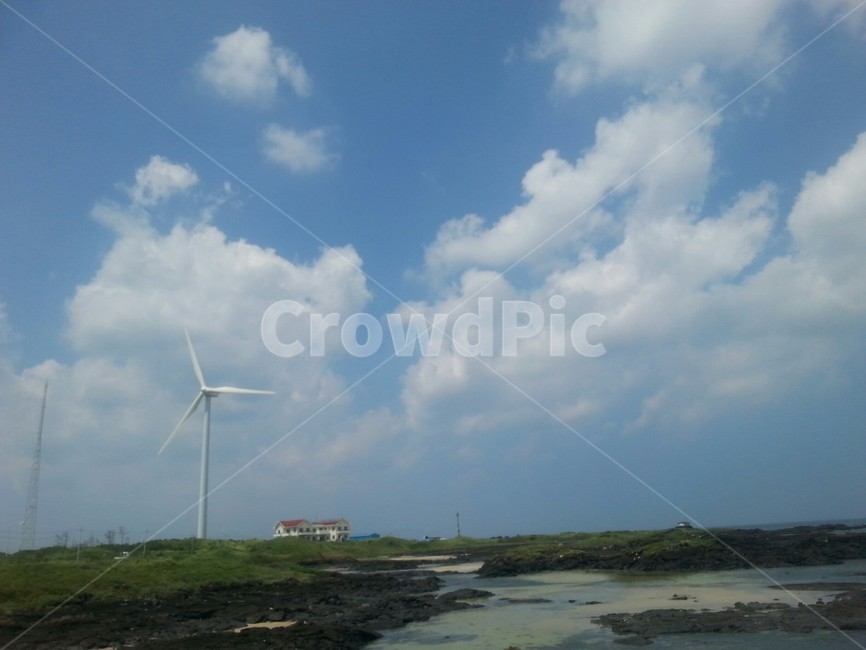 제주도,하늘,풍력발전기,구름,바다,자연,풍경,nature,landscape,에너지산업,energy industry,engine,엔진,motor,모터,machine,기계