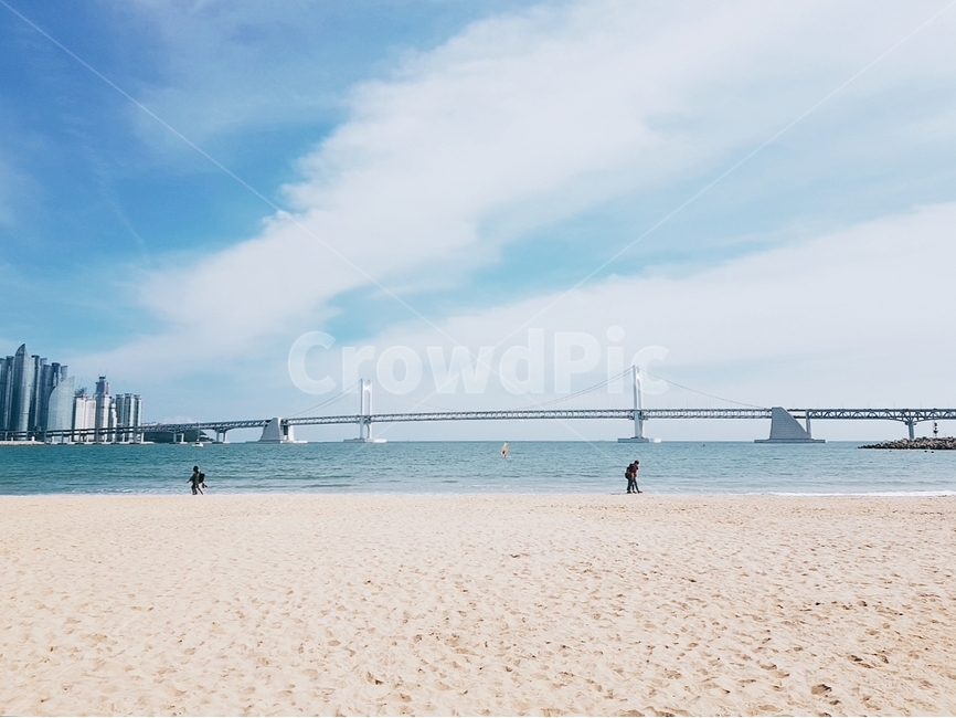 광안리,바다,부산,하늘,대교,다리,모랴,해변,바다,beach,sea,사람들,대중,군중,other people,crowd