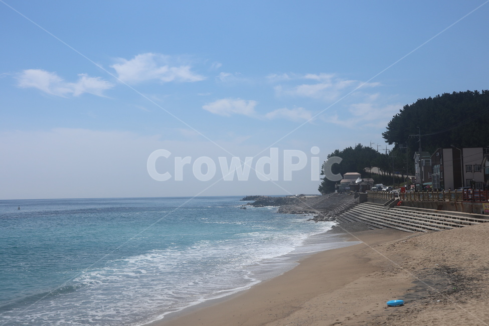 파도,바다,해수욕장,강원도,영덕,모래,해변,푸른바다,여름,여름바다,sea,대양,shoreline,자연,water,물,ocean,outdoors,하늘,구름