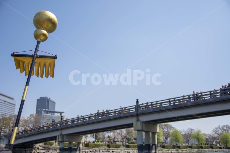 다리,bridge,오사카성,옥외,풍경,배경