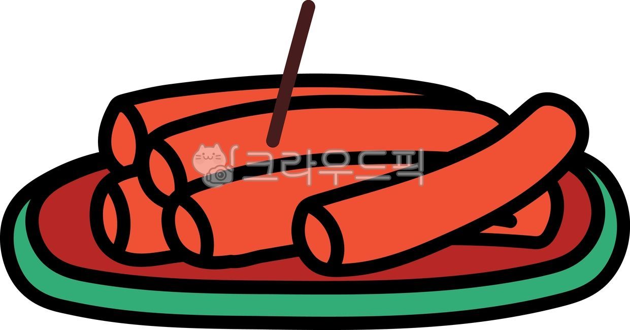 떡볶이,떡볶이일러스트,떡볶이그림,음식,분식