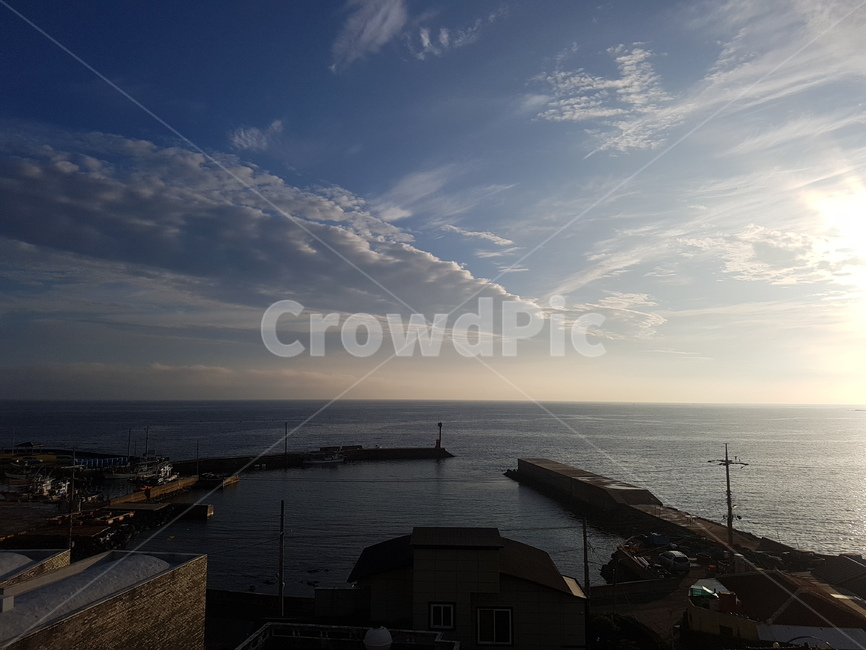 일출,항구,바다,구름,시작,자연,풍경,nature,landscape,water,물,waterfront,워터 프론트,pier,교각,port,포트