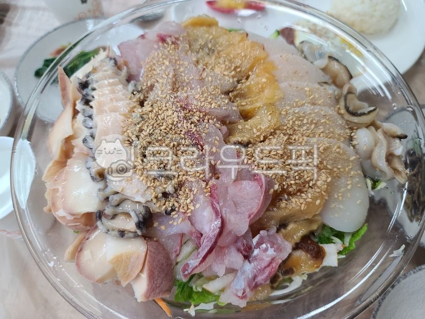 식품, food, 물회, 회, 생선, 사진,이미지,일러스트,캘리그라피 - Nlustikana작가