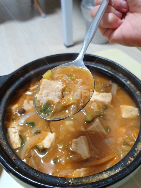 된장찌개,1인칭,저녁밥,저녁,자취,식사,찌개