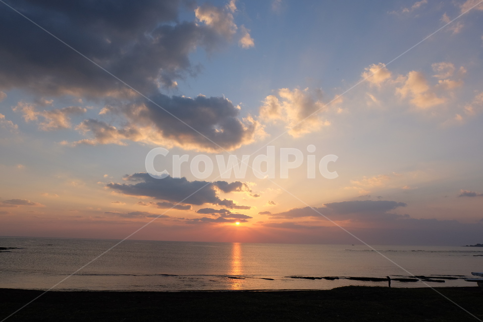 벤치,배,제주도,제주,노을,바다,sea,붉은노을,sunset,sky,하늘,광치기해변,구름,cloud,jeju
