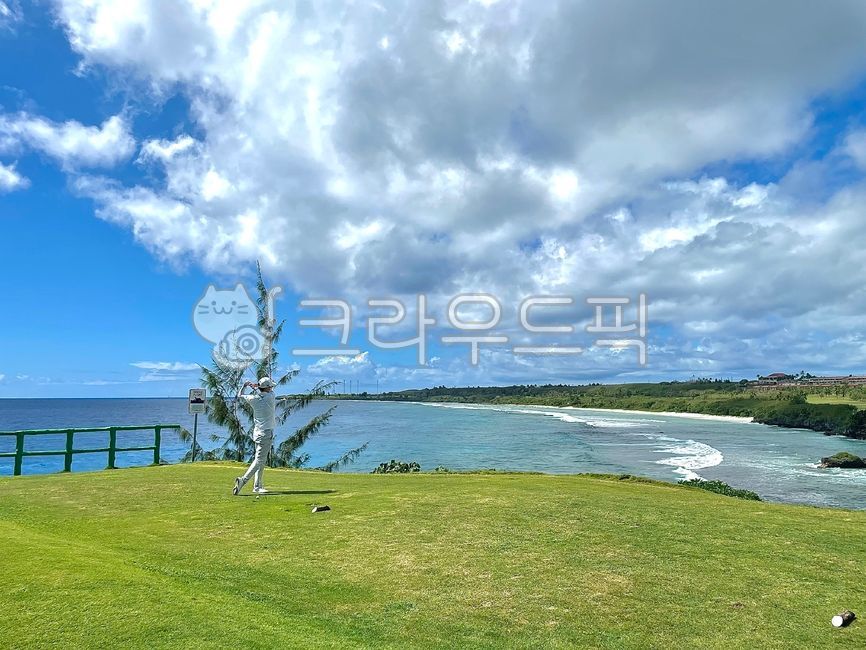 golf,jitterbug,sea golf,golf course,golf clothes,Saipan,drive,foreign country