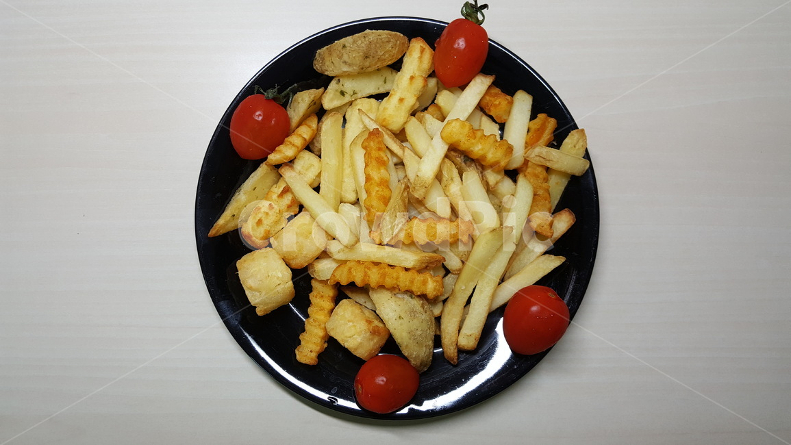 감자튀김,감자요리,감자,토마토,프렌치프라이,frenchfries,potato,방울토마토